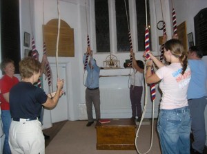 The bell-ringers in action!
